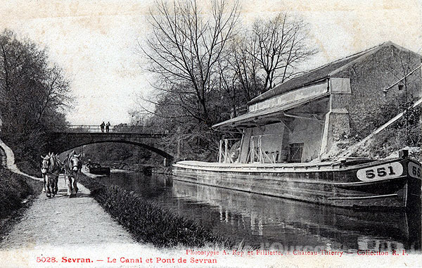 5028. Sevran. - Le Canal et Pont de Sevran